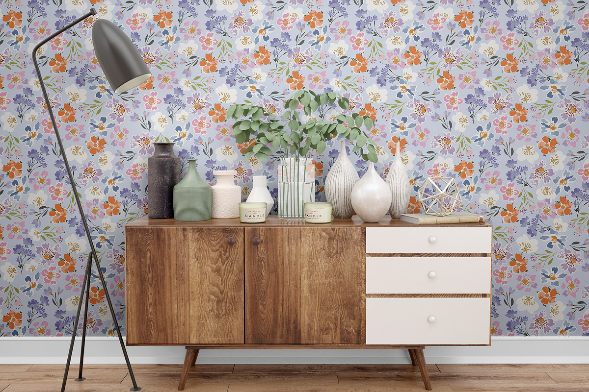 Floral Seamless Print -Spring Garden, a Pattern Graphic by MuseBloomDesigns (Photo 6 of 8)