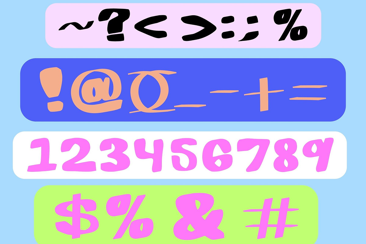 Funky Chunky Sans Hand-drawn Display, a Handwritten Font by Eryn Rose Design (Photo 18 of 19)