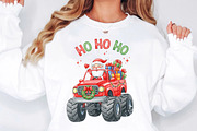 Santa Monster Truck Christmas PNG, an Illustration by Designworld (Thumbnail 2 of 5)