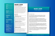 Modern Resume Cover Letter Template, a Resume Template by Melanie Peterson (Thumbnail 1 of 3)