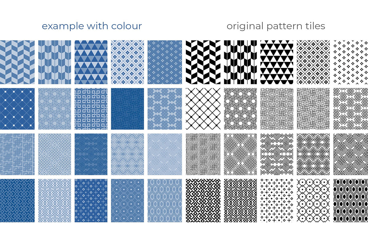 100 Asian Patterns + Bonus Elements, a Pattern Graphic by AsianElements (Photo 12 of 18)
