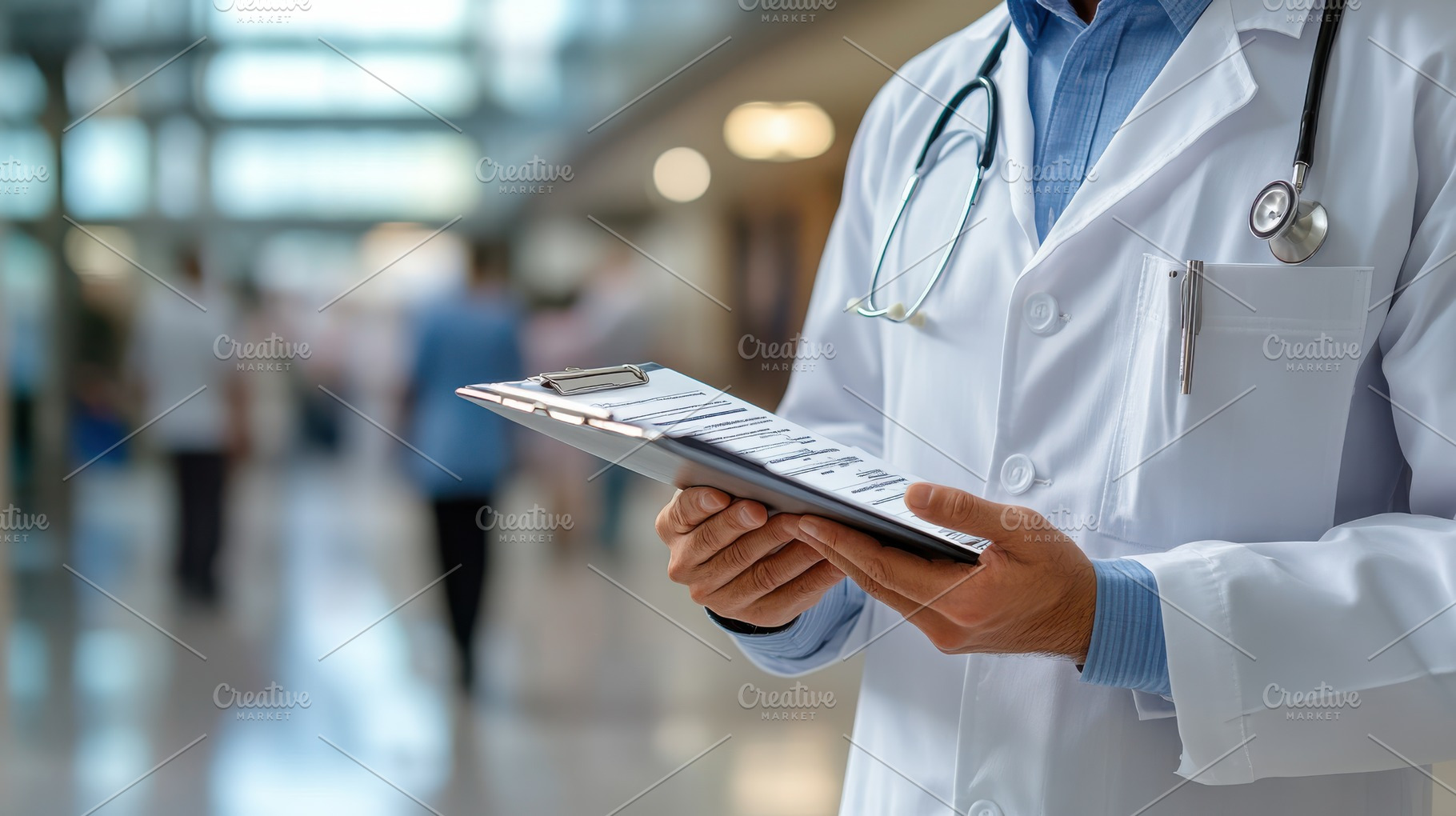 Healthcare professional in a busy ho, a Health & Medical Photo by Pixeness Studio