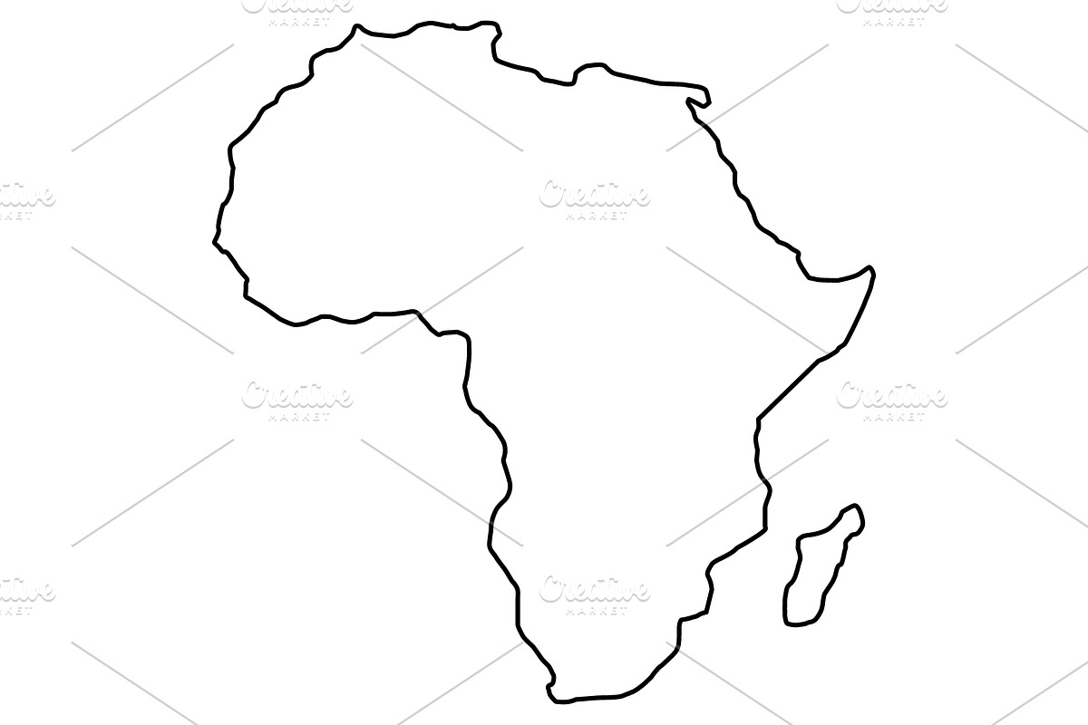 Africa map, an Icon by Mark1987