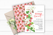 Berry Sweet Baby Shower Invitation, an Invitation Template by SvetaArtStore (Thumbnail 8 of 9)