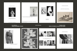 10_Design Instagram Templates, a Social Media Template by CREATIVE WORKS.