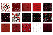 valentines themed digital papers, an Illustration by CreationArt (Thumbnail 2 of 5)