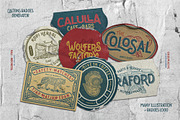 Caltons Badges & Caltons Typeface, an Illustration by Wortfice (Thumbnail 5 of 9)