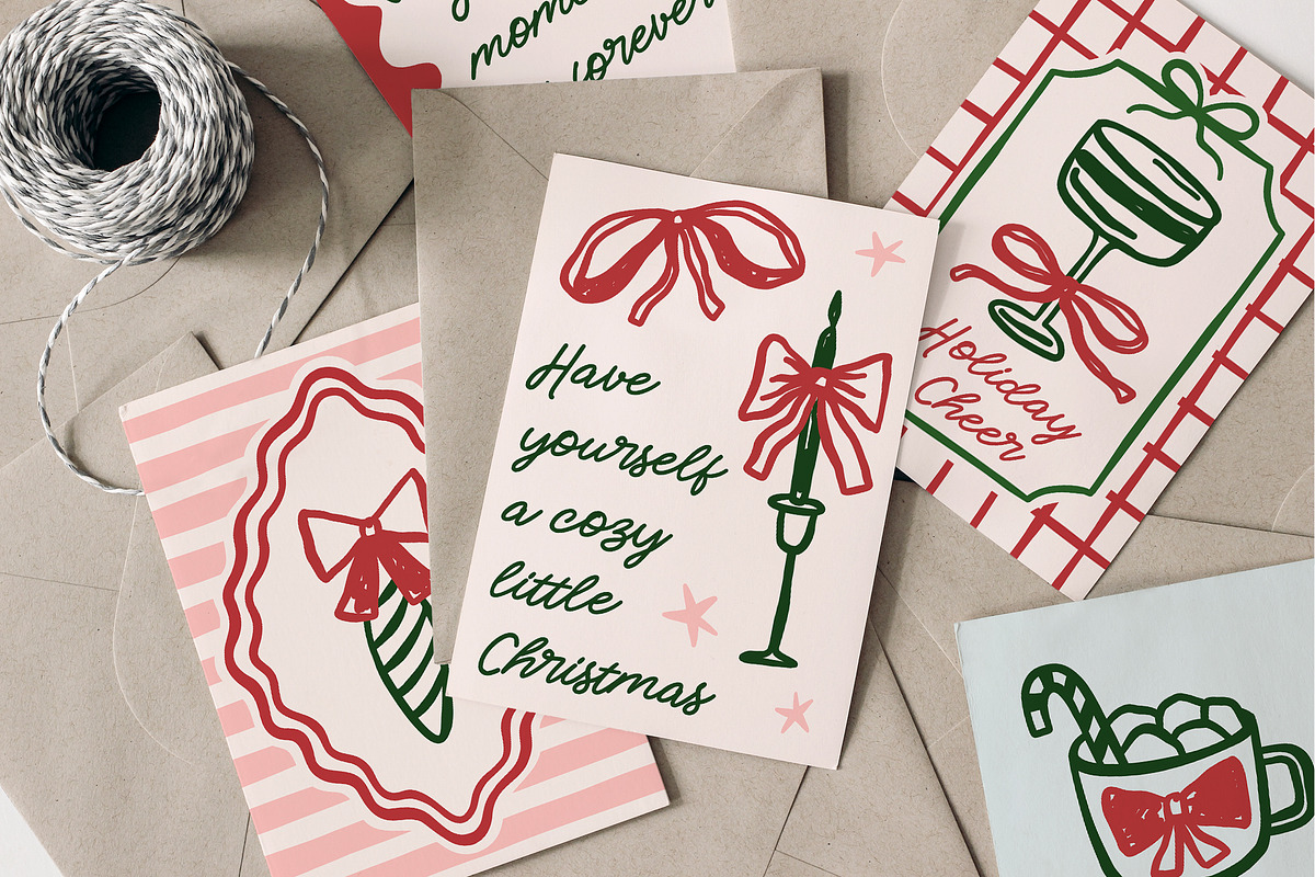 Vintage Whimsical Christmas Posters, an Object Graphic by ArtFM (Photo 5 of 14)