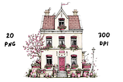 Whimsical Floral Spring House, a Seasonal Illustration by GiraffeCreative (Thumbnail 10 of 20)
