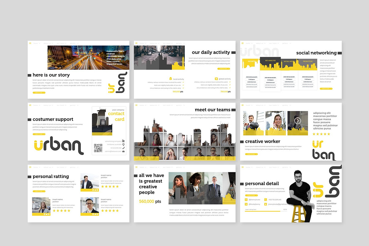 Urban - Powerpoint Template, a Presentation Template by inspirasign