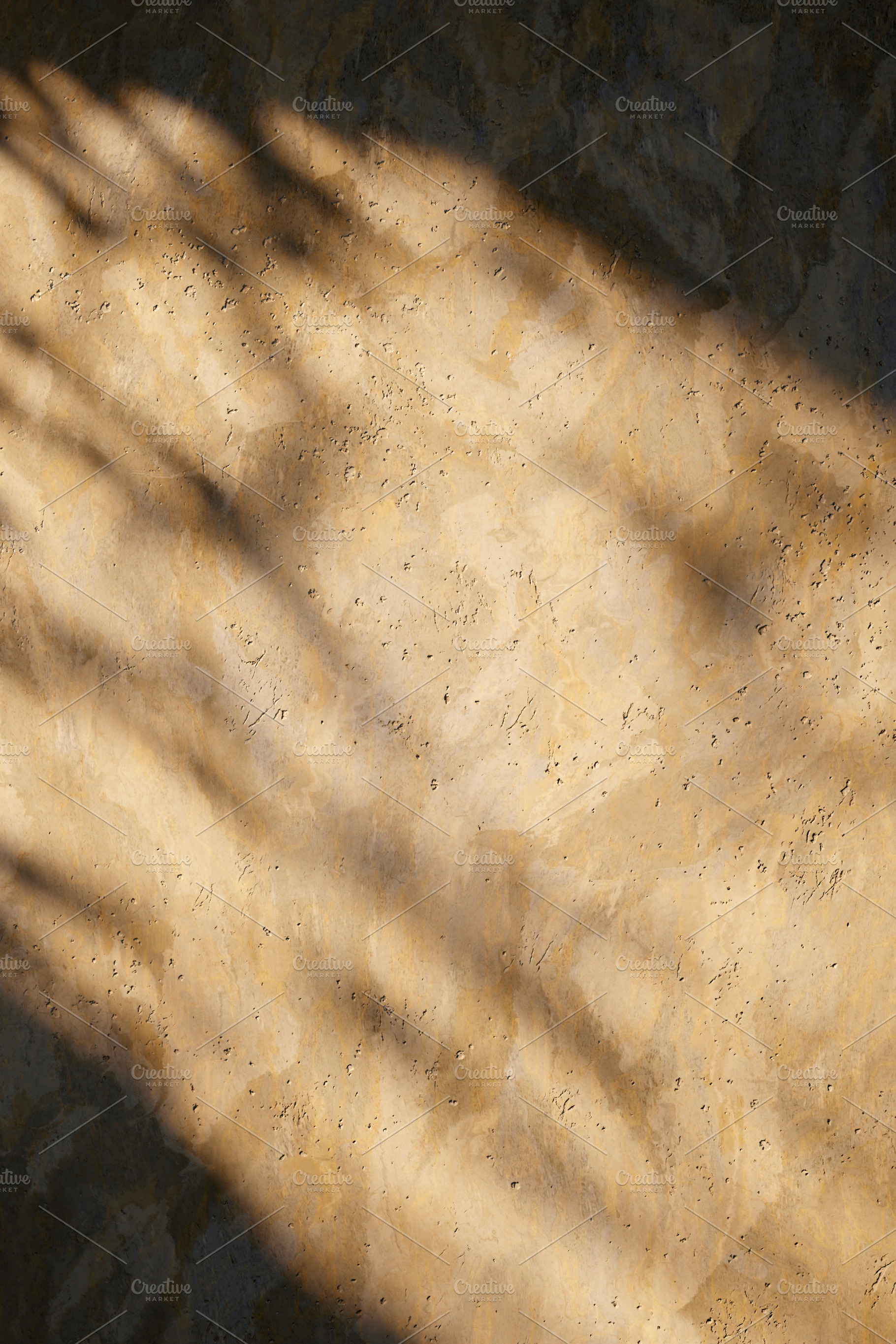 Natural stone wall texture shadow, an Abstract Photo by hitdelight