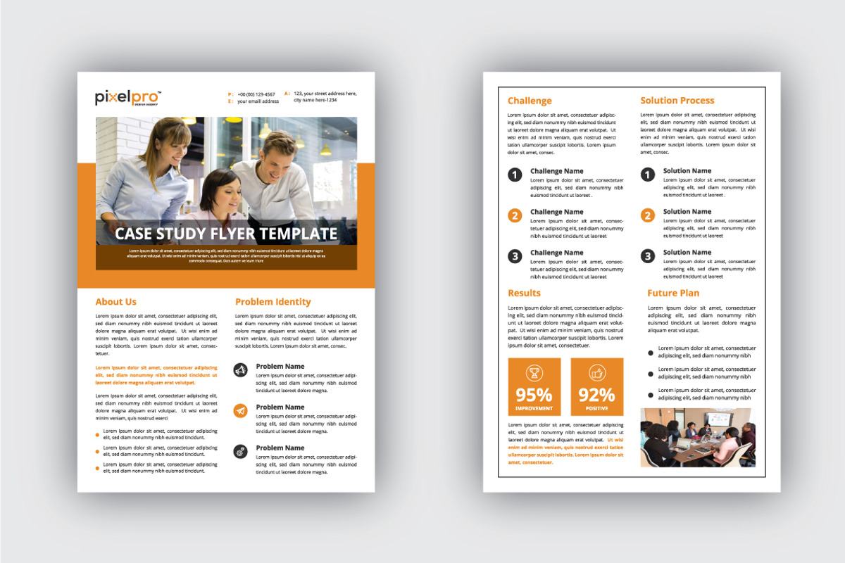 Case Study Flyer Design Template, a Flyer Template by Pixel Pro (Photo 2 of 4)