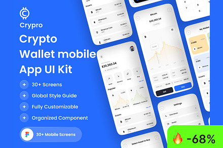 Crypto Wallet App UI Kit