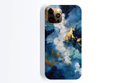 Blue Gold Abstract Illustration, a Decorative Illustration by Housui Patterns (Thumbnail 10 of 12)