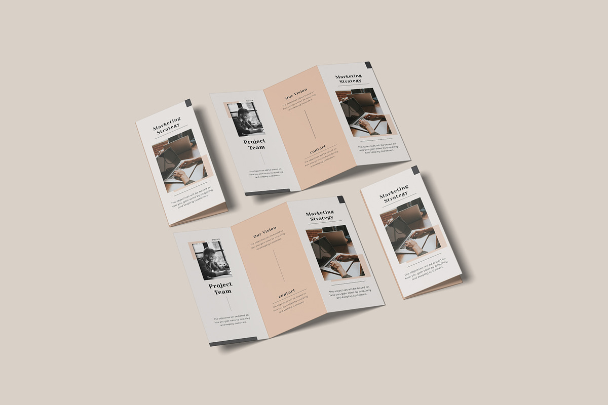 A4 Trifold Brochure Mockup Bundles, a Brochure Template by Graphic Aesthetic (Photo 14 of 20)