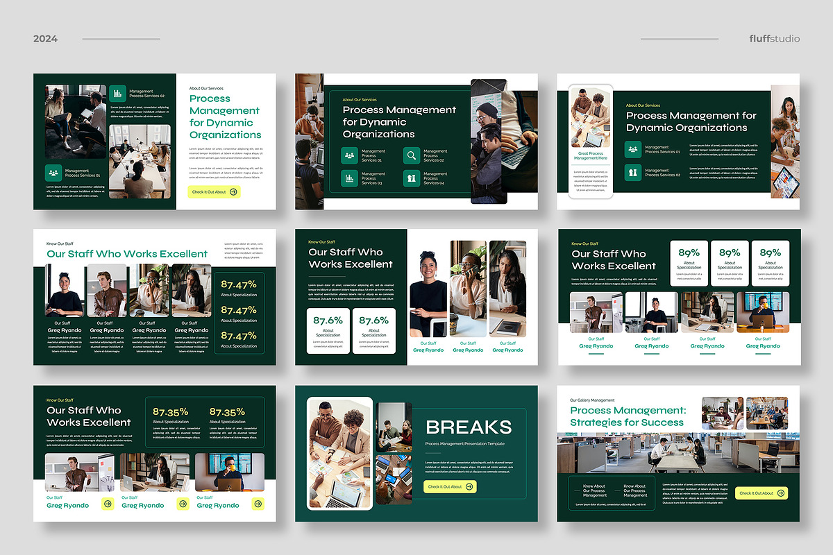 Process Management Keynote Template, a Presentation Template by fluffstudio (Photo 3 of 4)