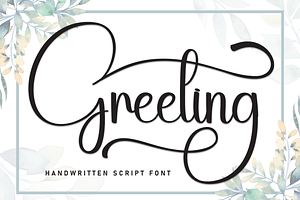 Greeting Script Font