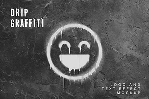 Drip Graffiti Logo And Text Effect, a Layer Style Add-On by studiogstock