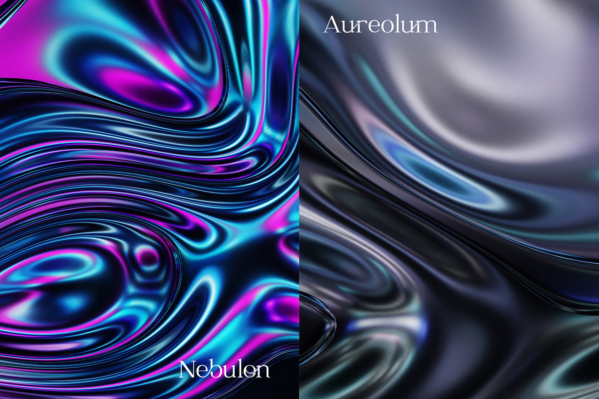 Dark Metallic Iridescent Animation, a Graphic by LarysaZabrotskaya (Photo 4 of 9)