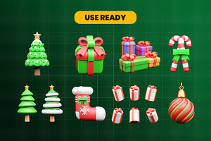 Christmas 3d Icon Pack