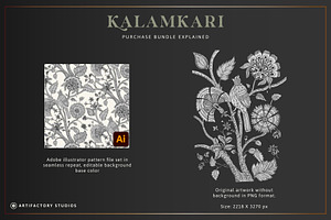 Kalamkari Indian Pattern