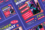 Cyber Monday Flyer Set, a Flyer Template by SquidPixey (Thumbnail 4 of 6)