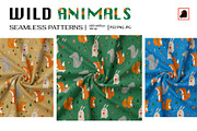 Wild Animals, a Pattern Graphic by Alona Savchuk (Thumbnail 1 of 9)