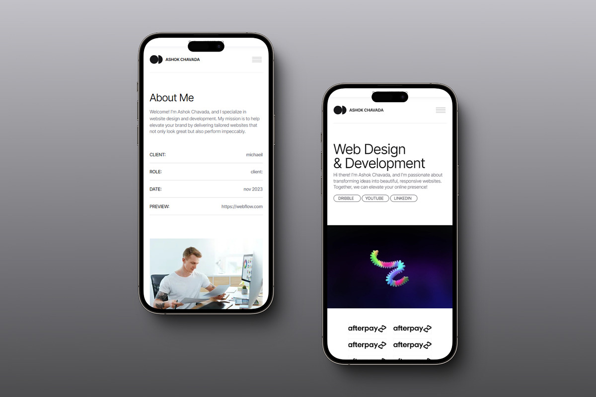 Portfolio - Wix Studio Template, a Wix Template by TweakDesigns (Photo 3 of 7)