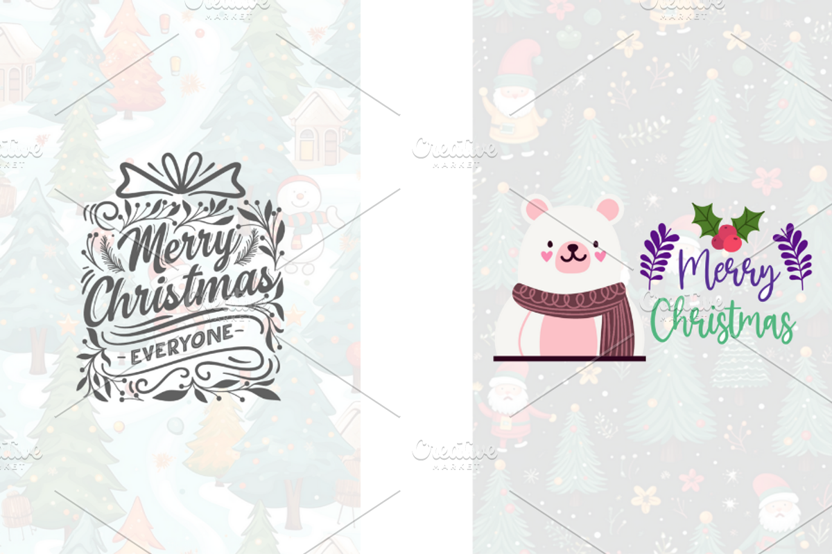 Christmas Card Design Bundle 10, a Card Template by Jay Major Designs (Photo 10 of 10)