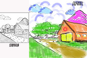 15 Marker Brushes for Photoshop, a Brush Add-On by 3d_model_tifotizi (Thumbnail 2 of 3)