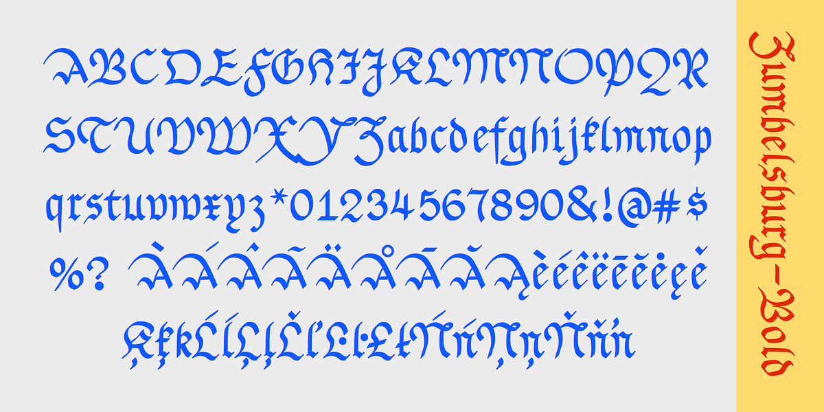 Zumbelsburg, a Blackletter Font by Ingrimayne Type (Photo 3 of 5)