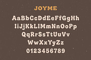Joyme; Bold 70s Display Fonts, a Serif Font by Eko Bimantara (Thumbnail 14 of 14)