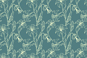 Set of six seamless floral patterns, a Pattern Graphic by Alena Stoyko design (Thumbnail 3 of 4)