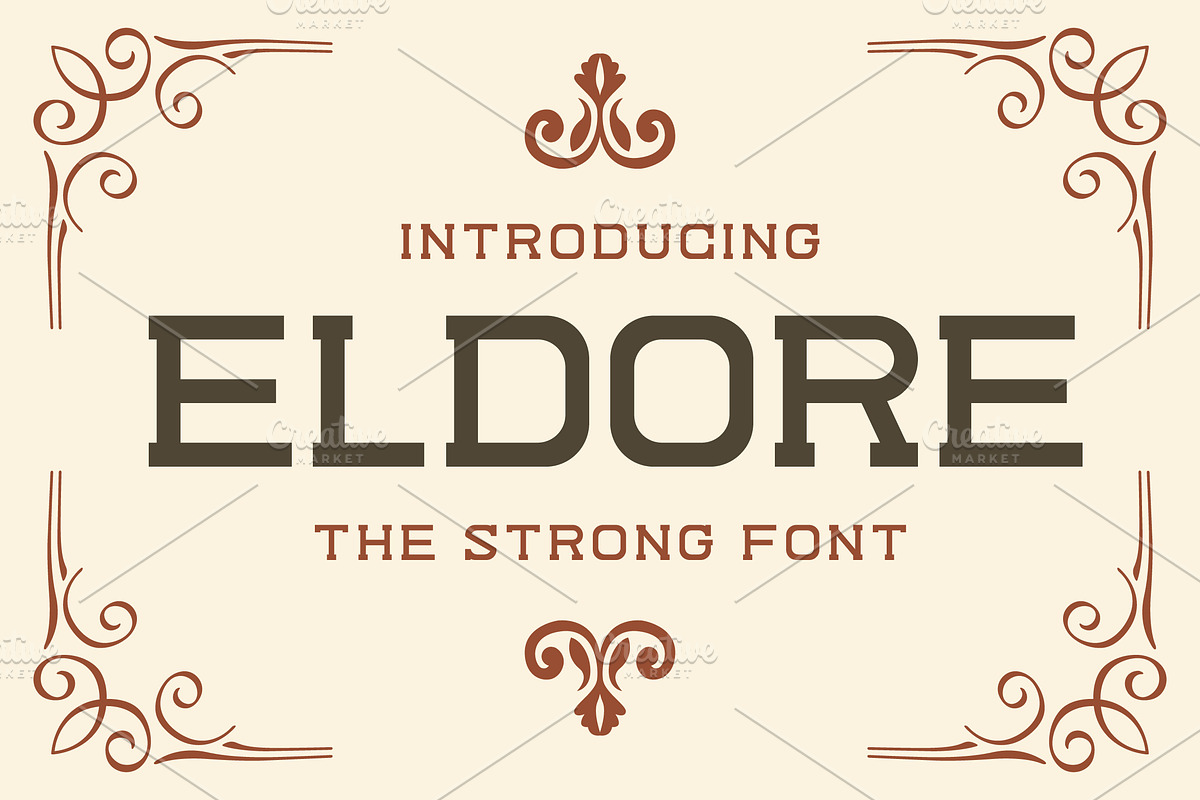 Eldore Slab Serif Font, a Slab Serif Font by Artiveko (Photo 1 of 4)