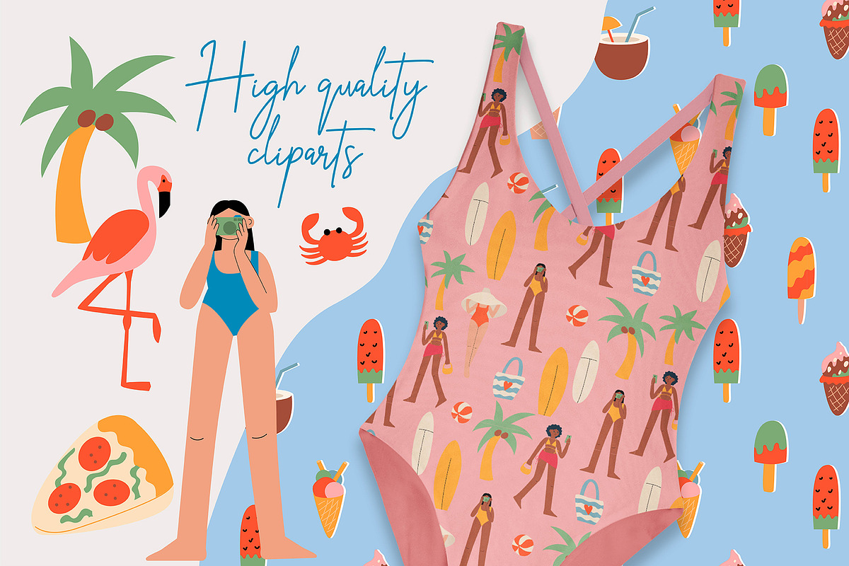 Summer Party | Cliparts, Posters, a Food Illustration by Felizabeth Design (Photo 2 of 12)