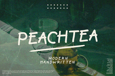 Peachtea Modern Handwritten Font, a Handwritten Font by roomspace creative lab