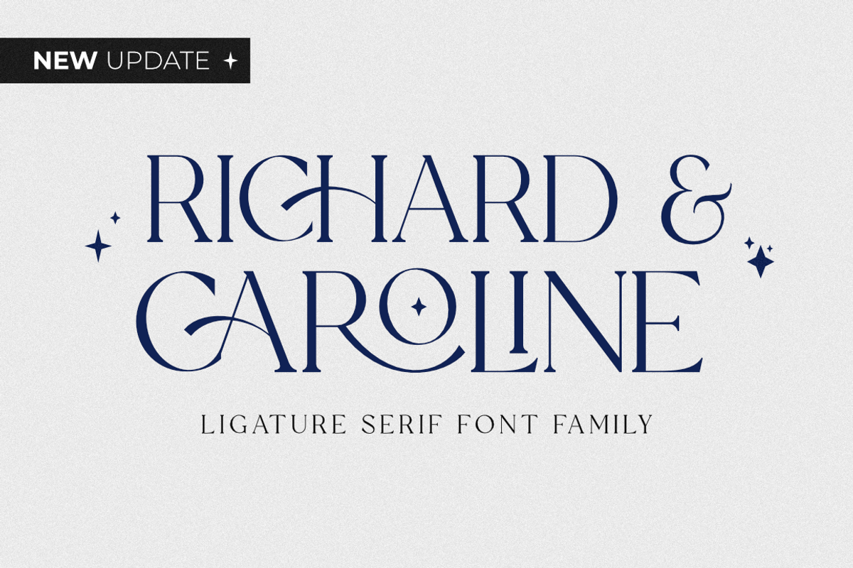 Richard & Caroline Family *Update*, a Serif Font by Silverdav (Photo 1 of 10)