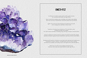 Purple Dreams Watercolor Geode Set, an Object Illustration by Liquid Amethyst Art (Thumbnail 2 of 6)