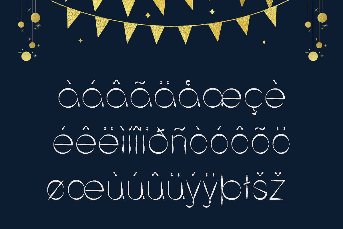 Winter Holidays Sans Serif Font, a Sans Serif Font by Yiru Chen Studio (Photo 8 of 15)