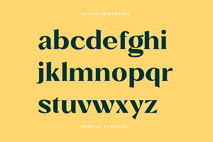 Muttia Display Typeface