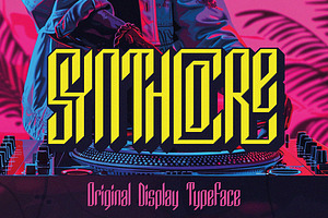 Synthcore - Fututristic Display Font