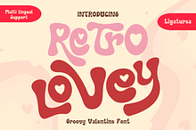 Retro Lovey - Valentine’s Day font
