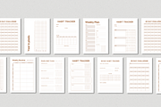 Habit tracker Printable Bundle, a Stationery Template by The Chaos Project (Thumbnail 6 of 9)