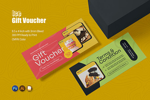 Ice Gift Voucher, a Print Template by Esensifiksi.studio