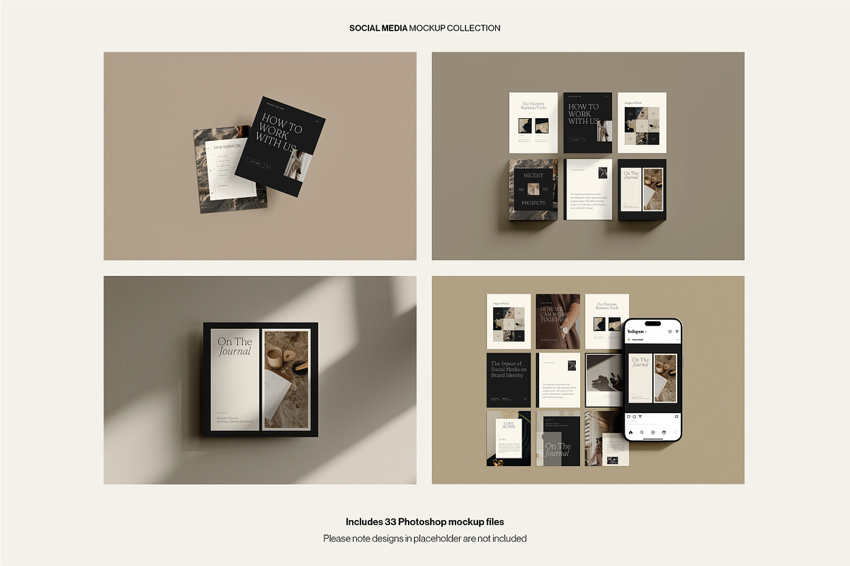 Social Post & Square Mockup Bundle, an iPhone Mockup by Moyo Studio (Photo 12 of 16)
