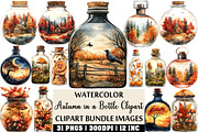 Autumn in a Bottle Clipart Set, an Illustration by Craft Nest (Thumbnail 1 of 4)