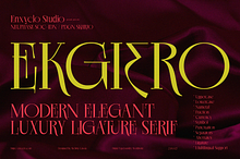 EKGIERO — Elegant Luxury Serif Font