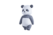 3D Pack Cute Animal Panda, an Animal 3D Model by Astuti Studio (Thumbnail 5 of 11)