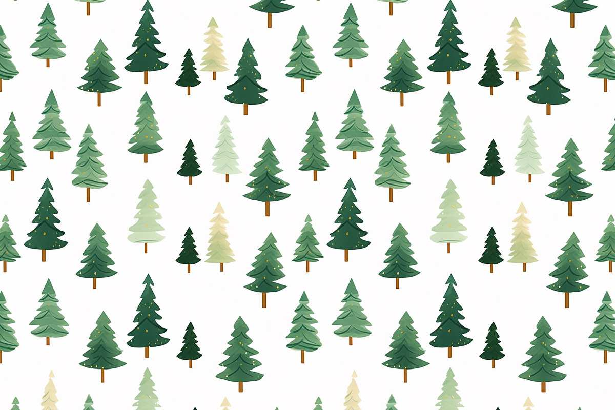 Christmas trees, a Pattern Graphic by AlexandraTret (Photo 1 of 3)
