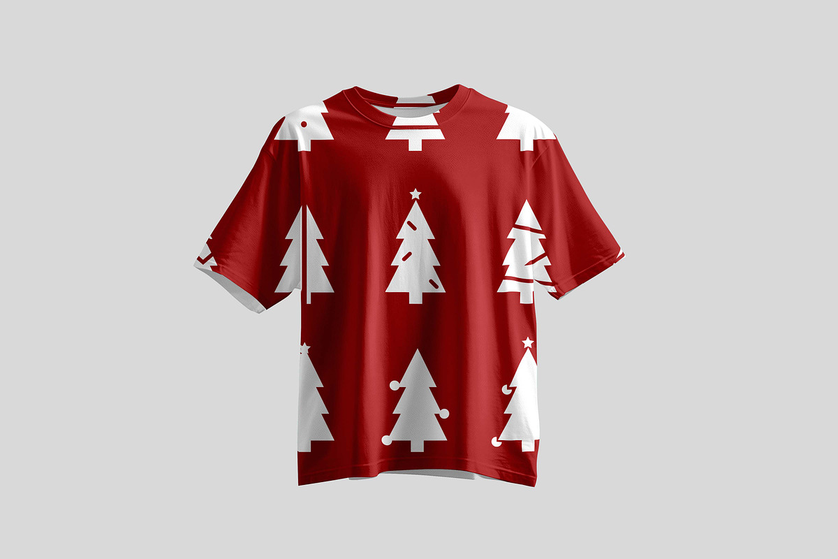 Christmas tree seamless pattern, a Pattern Graphic by Viktorijareut (Photo 3 of 4)